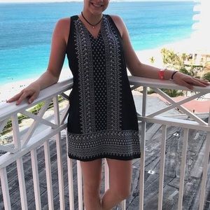 Black and White Patterned Dress